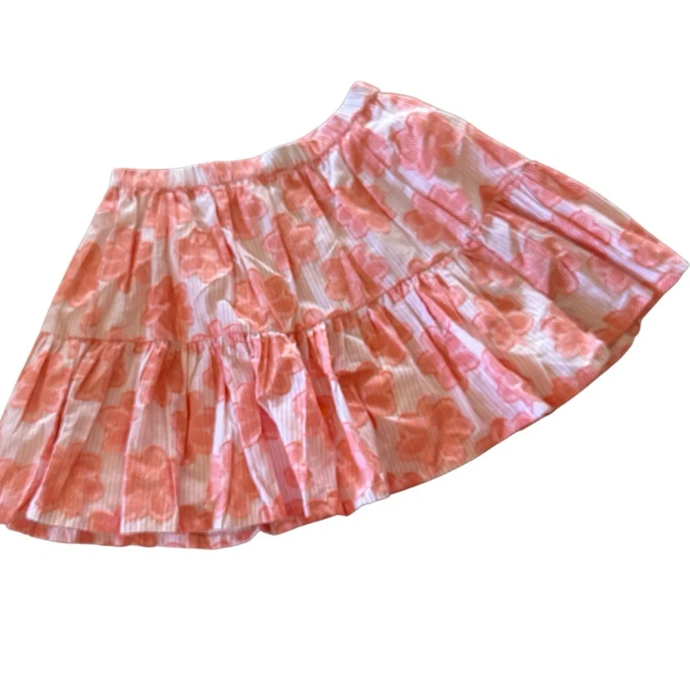 HAPPILY GREY girls matching set top & skirt w/ matching hair claw SMALL  NWT